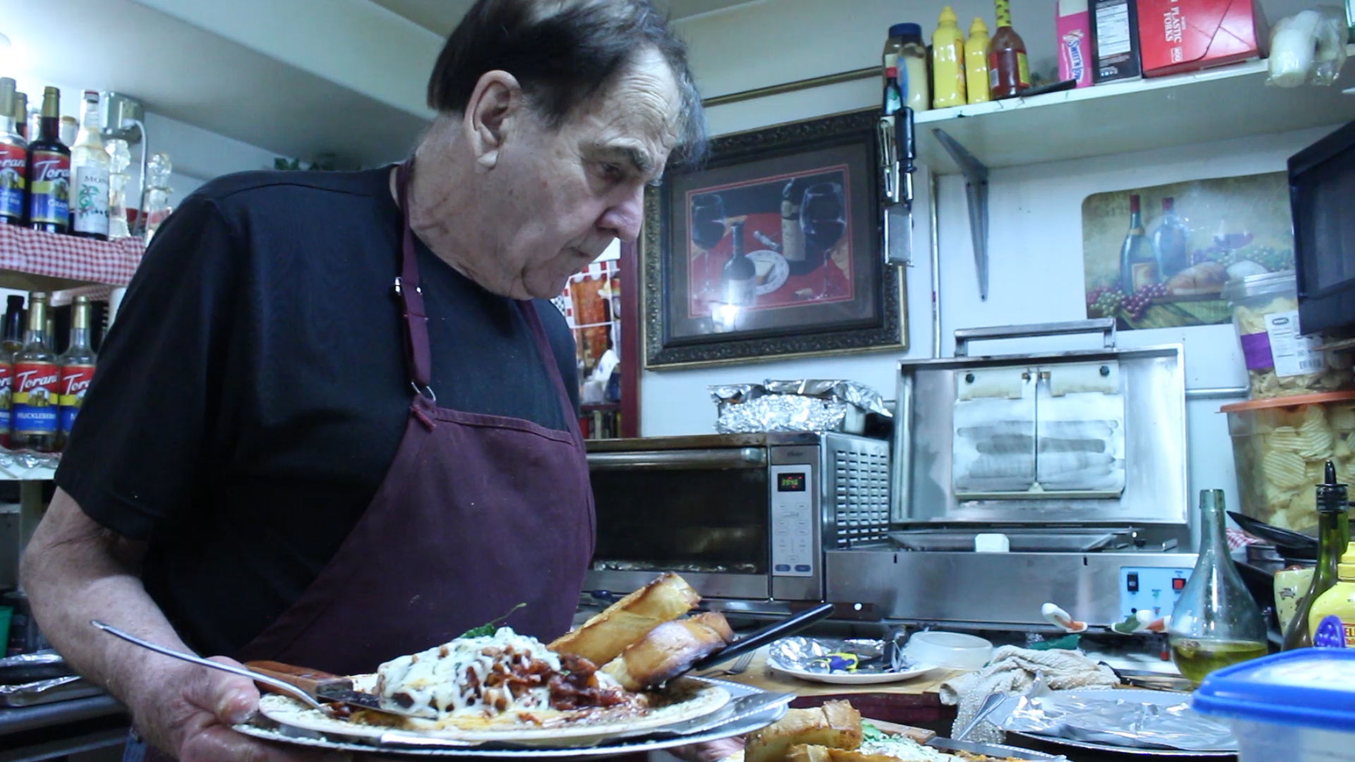 Buck Loomis specializes in gourmet hot dogs and Italian-American dishes